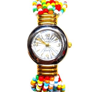 Marcel Drucker Beaded Lady's Vintage Bracelet Watch